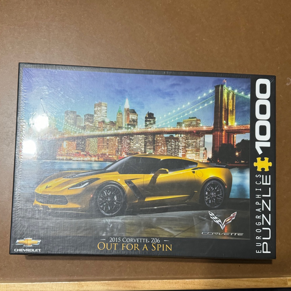 2015 Corvette Z06 Out for a Spin 1000 Piece Jigsaw Puzzle Eurographics New